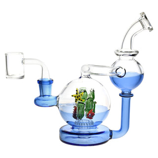 Pulsar Sea Globe Recycler Dab Rig - 7" / 14mm F - Horny Stoner