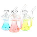 Phosphorescent Fungi Glow in the Dark Glass Bubbler - 4.75" / 14mm F / Colors Vary - Horny Stoner