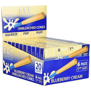 ELF Unbleached Flavor Pop Pre-Rolled Cones | 1 1/4 | 6pc | 20pk - Horny Stoner