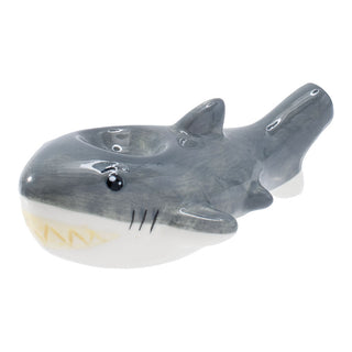 Wacky Bowlz Shark Ceramic Pipe - 3.75" - Horny Stoner