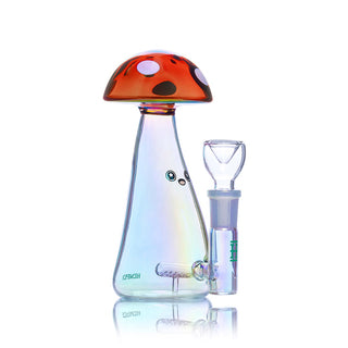 HEMPER- Trippy Shroom Bong 6" - Horny Stoner