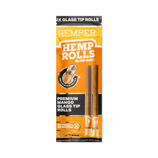 Pre-Rolled King Size Glass Tipped Hemp Rolls | 2PK