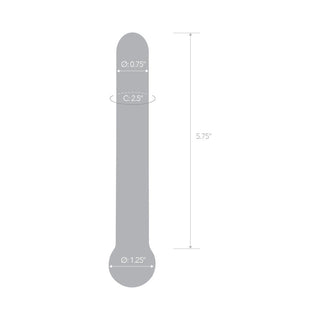 Glas 7 in. Straight Glass Dildo - Horny Stoner
