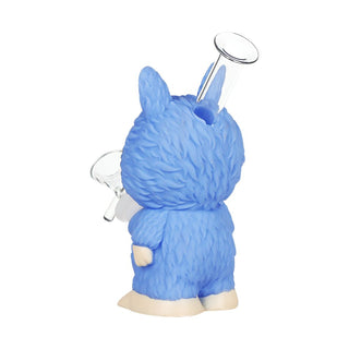 Labubu Inspired - Funny Animals Glass & Vinyl Water Pipe - 6" / 14mm F / 4CT BUNDLE Assorted Colors