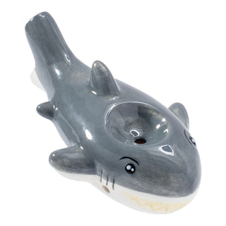 Wacky Bowlz Shark Ceramic Pipe - 3.75" - Horny Stoner