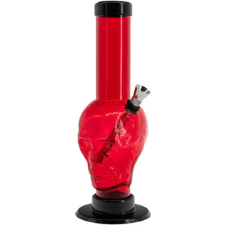 Acrylic Skull Bong 9-12" - Multiple Colors