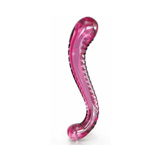 Icicles No. 69 Curved Dual-Ended Glass Dildo Pink - Horny Stoner