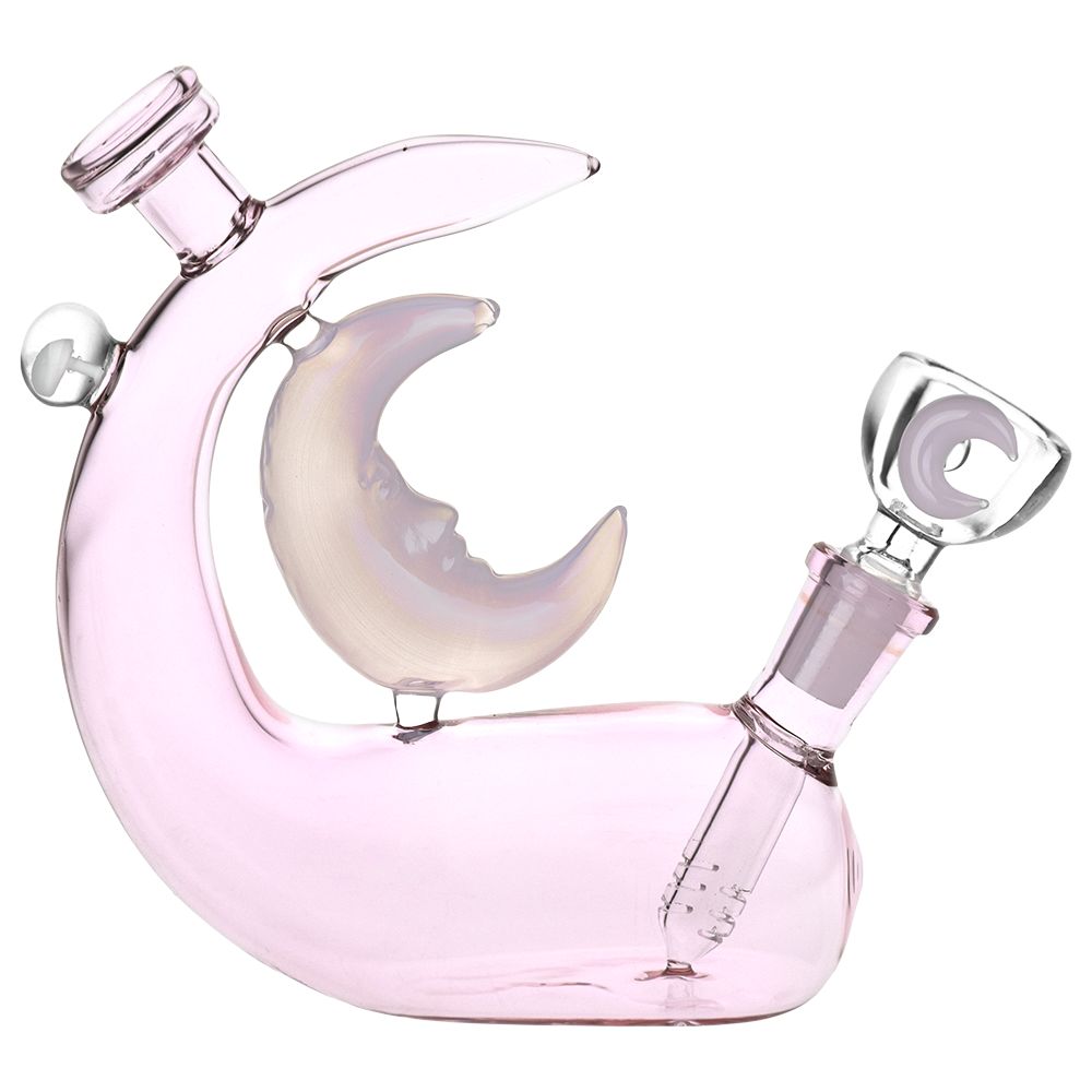 Lunar Lounger Glass Water Pipe - 5.75" / 14mm F - Horny Stoner