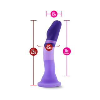 Avant D2 Purple Rain 7.5 in. Silicone Dildo - Horny Stoner