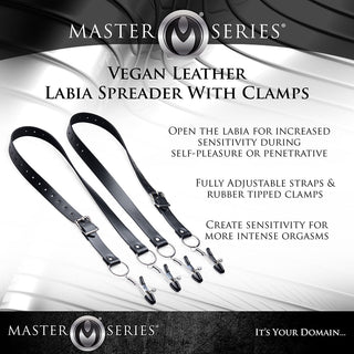 Master Series Spread Labia Spreader Straps With Clamps - Horny Stoner