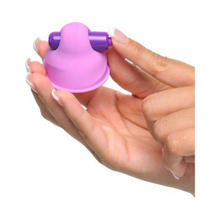 Fantasy For Her Silicone Vibrating Nipple Suck-Hers Purple