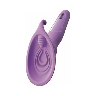 Fantasy For Her Vibrating Roto Suck-Her Silicone Vulva Pump Purple - Horny Stoner