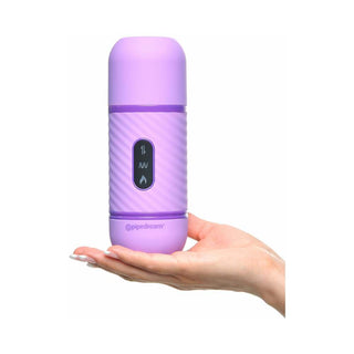 Fantasy For Her Love Thrust-Her Rechargeable Silicone Thrusting Vibrator Purple - Horny Stoner