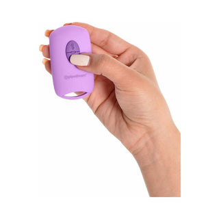 Fantasy For Her Love Thrust-Her Rechargeable Silicone Thrusting Vibrator Purple - Horny Stoner