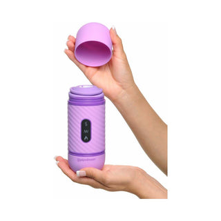 Fantasy For Her Love Thrust-Her Rechargeable Silicone Thrusting Vibrator Purple - Horny Stoner