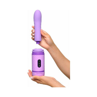 Fantasy For Her Love Thrust-Her Rechargeable Silicone Thrusting Vibrator Purple - Horny Stoner