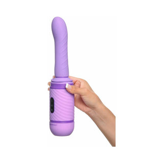 Fantasy For Her Love Thrust-Her Rechargeable Silicone Thrusting Vibrator Purple - Horny Stoner