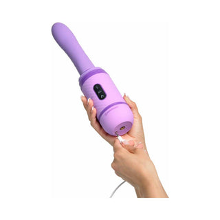 Fantasy For Her Love Thrust-Her Rechargeable Silicone Thrusting Vibrator Purple - Horny Stoner