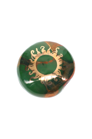 Ancient Creations Ceramics Round Ceramic Smoke Stone – 2″ – US-Made