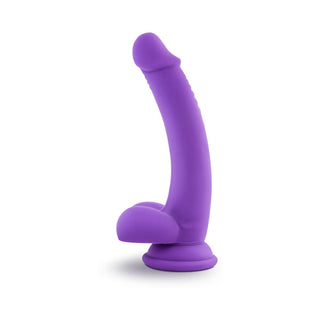 Blush Ruse D Thang Semi-Realistic 7.75 in. Silicone Dildo with Balls & Suction Cup Purple - Horny Stoner