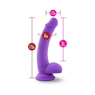 Blush Ruse D Thang Semi-Realistic 7.75 in. Silicone Dildo with Balls & Suction Cup Purple - Horny Stoner