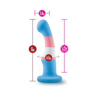 Avant Pride P2 True Blue 6 in. Silicone Dildo - Horny Stoner