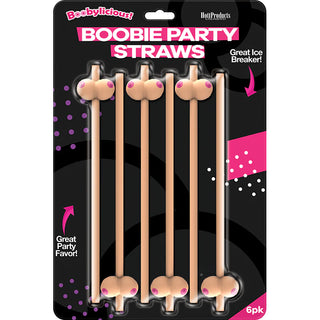 Boob Party Straws 6 Pack