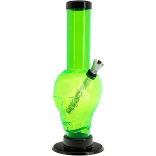Acrylic Skull Bong 9-12" - Multiple Colors