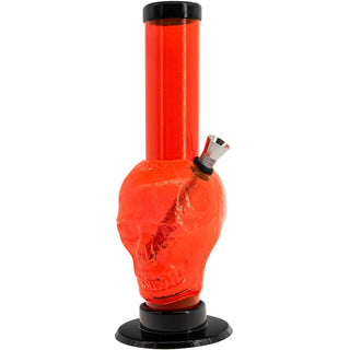 Acrylic Skull Bong 9-12" - Multiple Colors