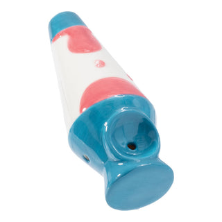 Wacky Bowlz Lava Lamp Ceramic Pipe - 3.75" - Horny Stoner