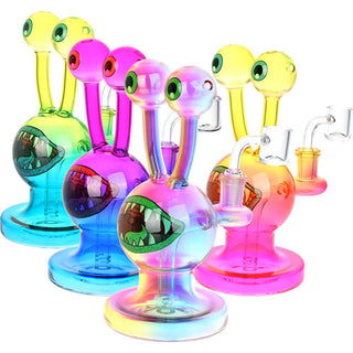 Snail Beastie Glass Dab Rig - 7.25" / 14mm F - Horny Stoner