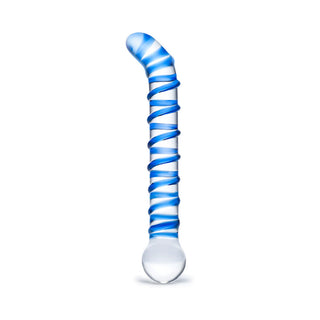Glas Mr. Swirly 6.5 in. G-Spot Glass Dildo - Horny Stoner