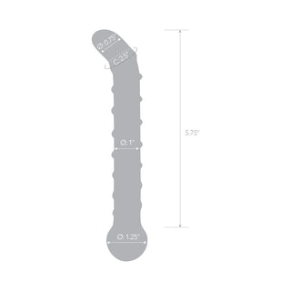 Glas Mr. Swirly 6.5 in. G-Spot Glass Dildo - Horny Stoner