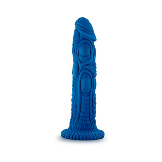 The Realm Draken 7.5 in. Silicone Lock On Fantasy Dildo Blue - Horny Stoner