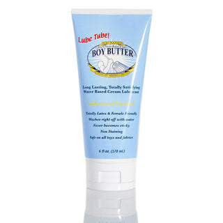Boy Butter H2O 6oz Tube: Water-Based Personal Lubricant