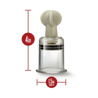 Blush Temptasia Clit and Nipple Twist Suckers 2-Piece Set Large Clear - Horny Stoner
