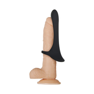 Zero Tolerance Cock Armor Rechargeable Vibrating Silicone Cock Sheath - Black