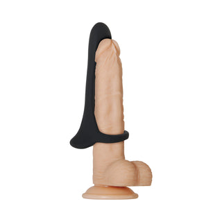 Zero Tolerance Cock Armor Rechargeable Vibrating Silicone Cock Sheath - Black