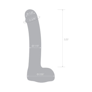 Glas 7 in. Realistic Curved Glass G-Spot Dildo - Horny Stoner