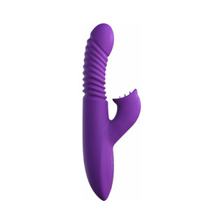 Fantasy For Her Rechargeable Silicone Ultimate Thrusting Clit Stimulate-Her Purple - Horny Stoner