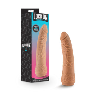 Lock On Realistic 7.5in LockOn Silicone Dildo Tan