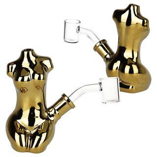 Buxom Body Electroplated Dab Rig - 4.25" / 14mm F - Horny Stoner