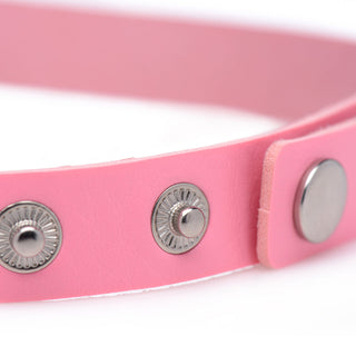 Master Series Sweet Heart Chrome Heart Choker Pink - Horny Stoner