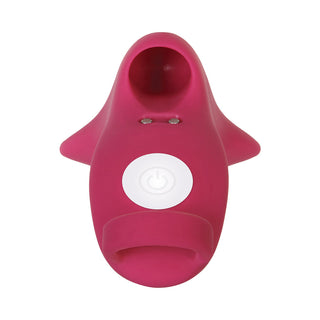 Evolved Frisky Finger Rechargeable Silicone Finger Vibrator Burgundy - Horny Stoner