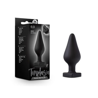 Temptasia Fuck Me Plug Heart Base Blk