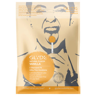 GLYDE Ultrathin Vegan Latex Vanilla Flavored Condom