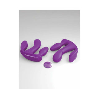 3Some Total Ecstasy Triple Stimulation Silicone Vibrator Purple - Horny Stoner