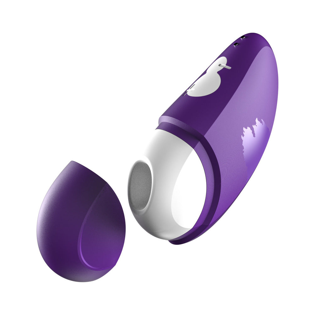ROMP Free Rechargeable Silicone Pleasure Air Clitoral Vibrator Purple - Horny Stoner