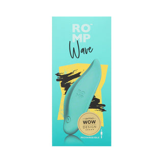 ROMP Wave Rechargeable Silicone Lay-On Vibrator Mint - Horny Stoner