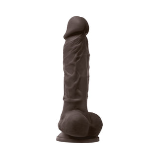 Colours Pleasures 5 in. Vibrating Dildo - Dark Brown